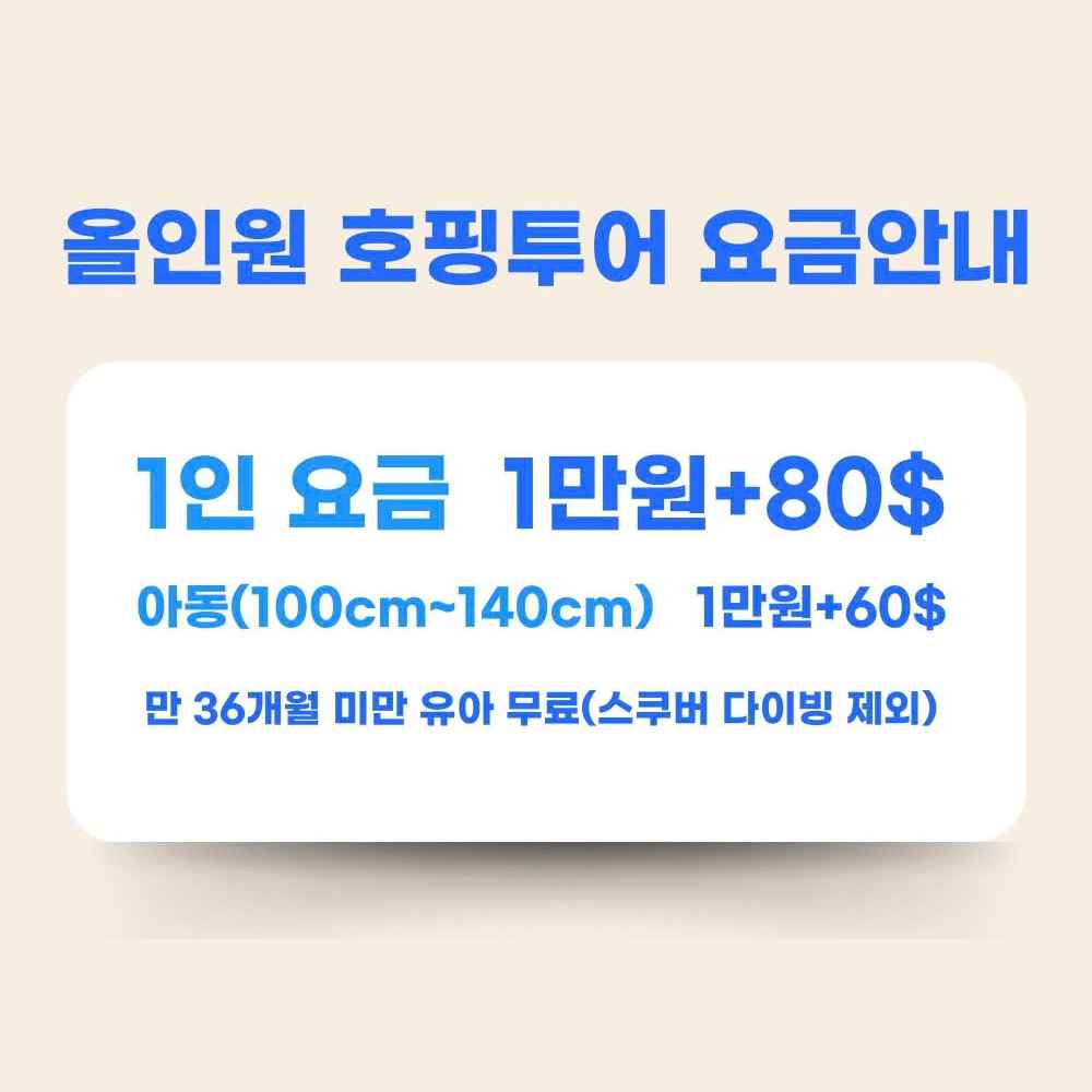 올인원 호핑투어