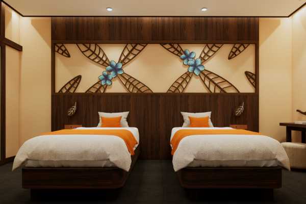 패밀리룸 2베드룸 가든뷰 위드 어린이 테마룸 (Family Room 2 Bedroom Garden View with Children Themed Room)